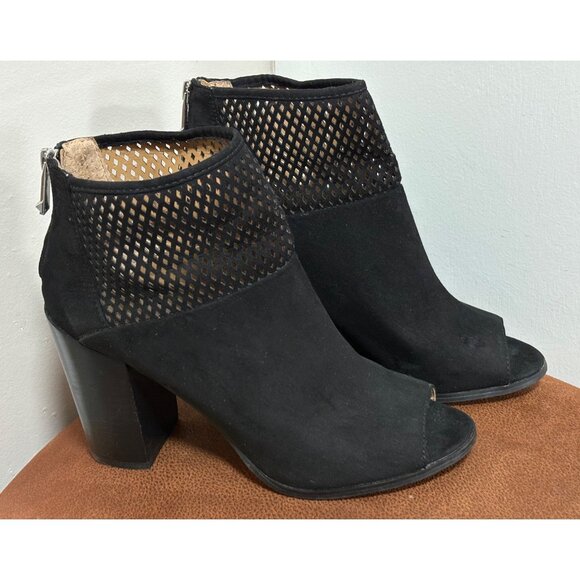 Women’s Report Barnack Ankle Booties Open Toe Black SIZE 9 - Picture 1 of 8
